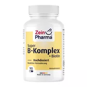 Vitamin B Komplex Kapseln hochdosiert + Biotin 90 St