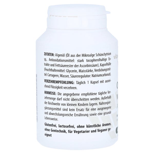 Omega-3 Vegan Algenöl 625 mg Kapseln 120 St