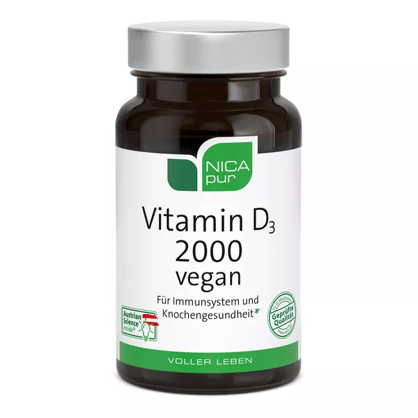 Nicapur Vitamin D3 2000 vegan Kapseln 60 St