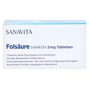 Folsäure Sanavita 5 mg Tabletten 100 St