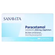 Paracetamol Sanavita 250 mg Zäpfchen, 10 St.