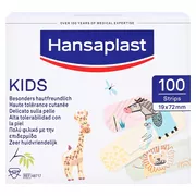 Hansaplast KIDS Kinderpflaster, 100 Strips, 1,9 x 7,2cm 100 St