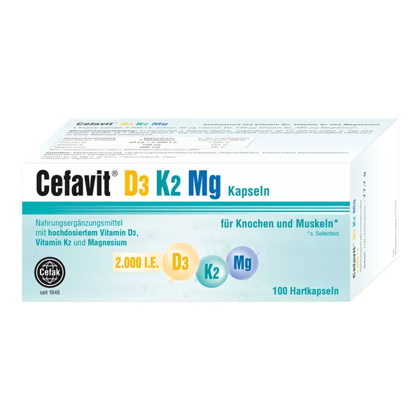 Cefavit D3 K2 Mg 2.000 I.E. Hartkapseln 100 St