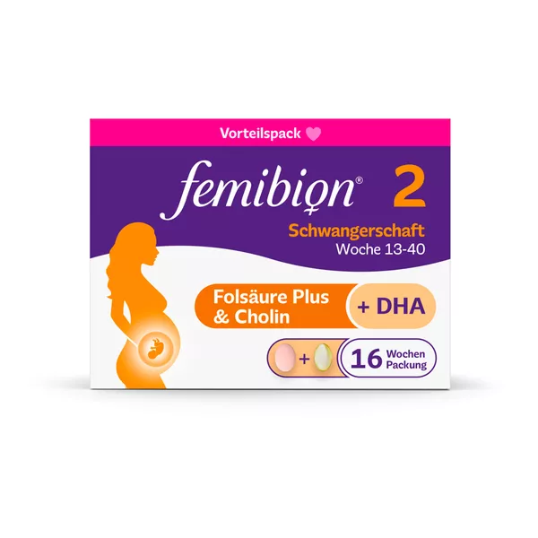 Femibion 2 Schwangerschaft Folsäure Plus 2X112 St