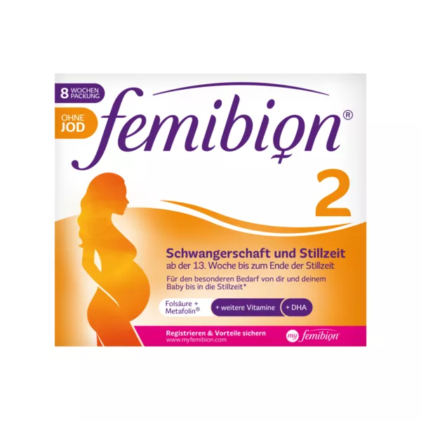 FEMIBION 2 SCHWANGERSCHAFT+STILLZEIT ohne Jod, Folsäure