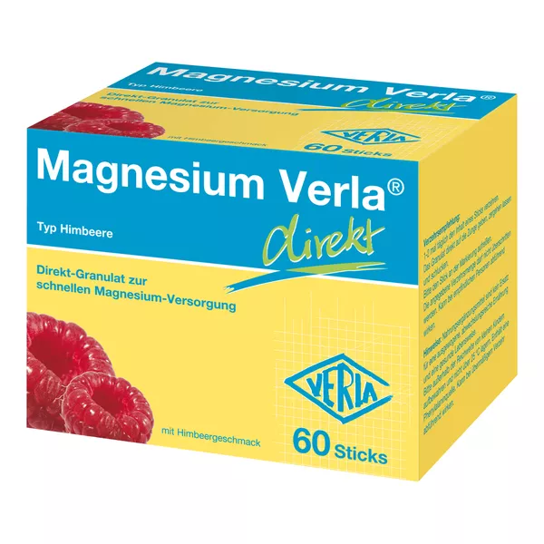 Magnesium Verla Direkt Himbeere Granulat, 60 St.