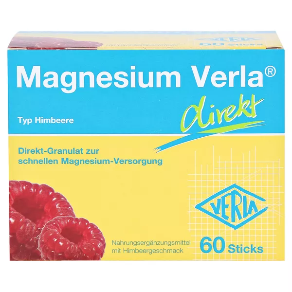 Magnesium Verla Direkt Himbeere Granulat, 60 St.