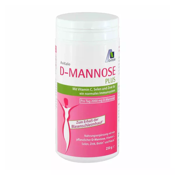 D-Mannose Plus 2000mg mit Vitaminen und Mineralstoffen Pulver 250 g