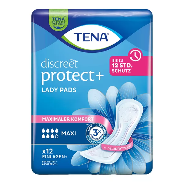 TENA Lady Discreet Maxi Inkontinenz Einlagen 12 St