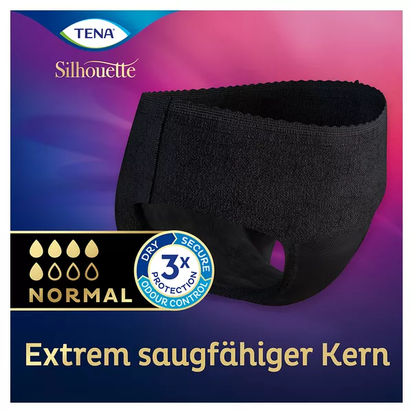 TENA Silhouette Normal Noir M Inkontinenz Pants 10 St