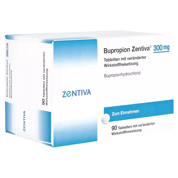 BUPROPION Zentiva 300 mg Tab.m.verä.Wst.-Frs. 90 St