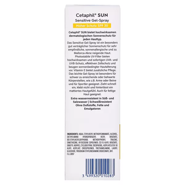 Cetaphil Sun Daylong Sensitive Gel-Spray SPF 30 150 ml