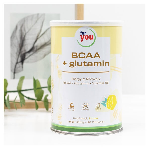 for you BCAA + glutamin Energy & Recovery Zitrone 480 g