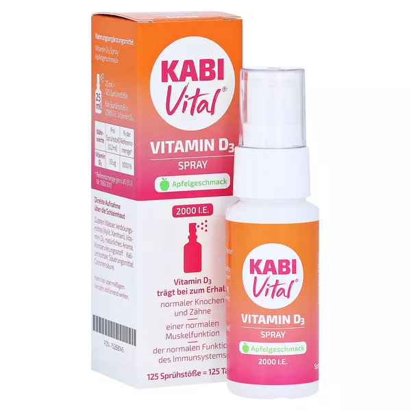 KabiVital Vitamin D3 Spray 2000 I.E. Apfel