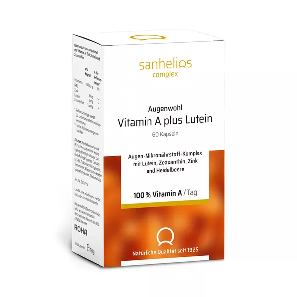 Sanhelios Augenwohl Vitamin A plus Lutei 60 St