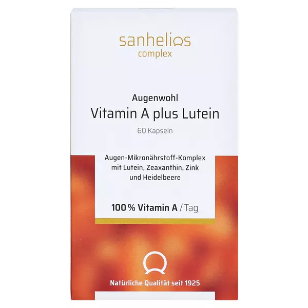 Sanhelios Augenwohl Vitamin A plus Lutei 60 St