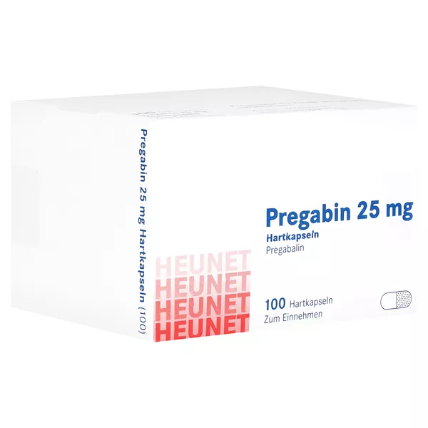 Pregabin 25 mg Hartkapseln Heunet 100 St