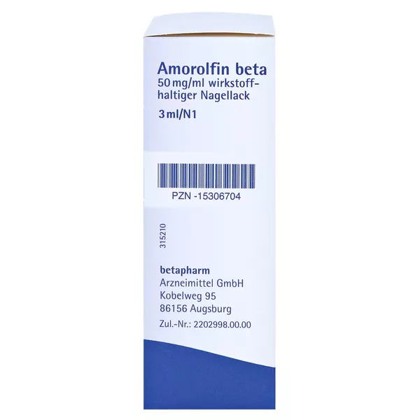 Amorolfin beta 50 mg/ml 3 ml