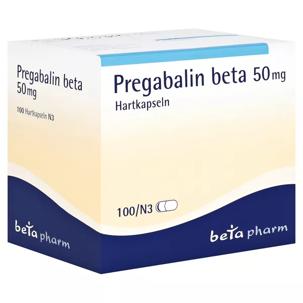 Pregabalin beta 50 mg Hartkapseln 20 St