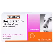 Desloratadin-ratiopharm 5 mg Filmtabletten 100 St