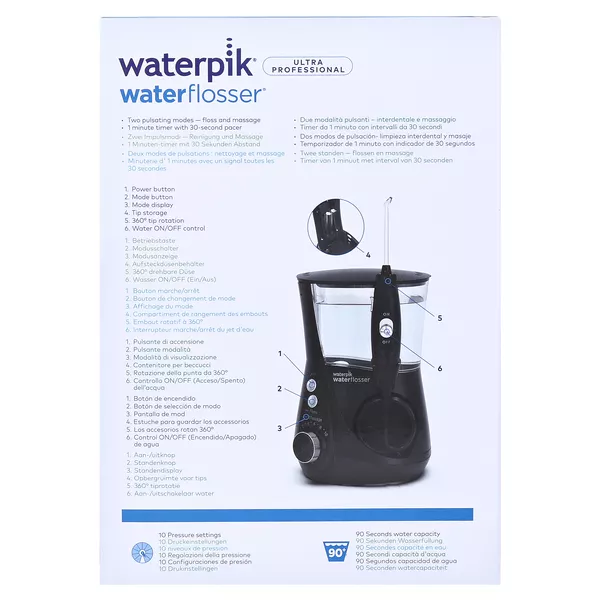WP WP-672 Waterpik Ultra Professional black, 1 St.