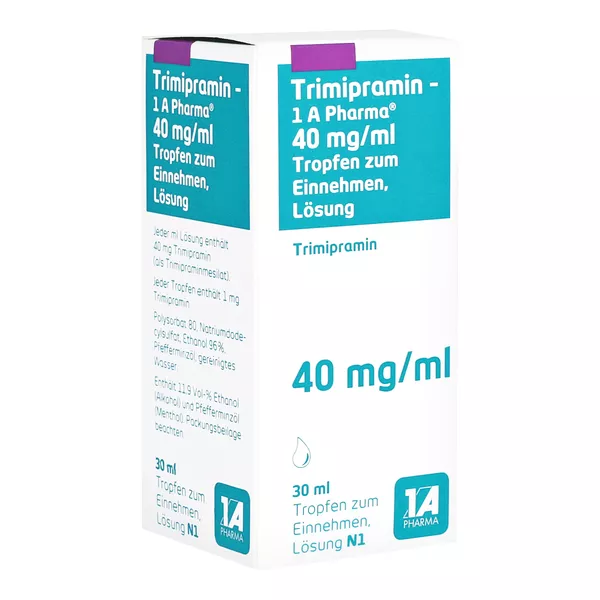 TRIMIPRAMIN-1A Pharma 40 mg/ml Tropfen z.Einnehmen 30 ml