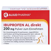Ibuprofen AL direkt 200 mg Pulver zum Einnehmen 20 St