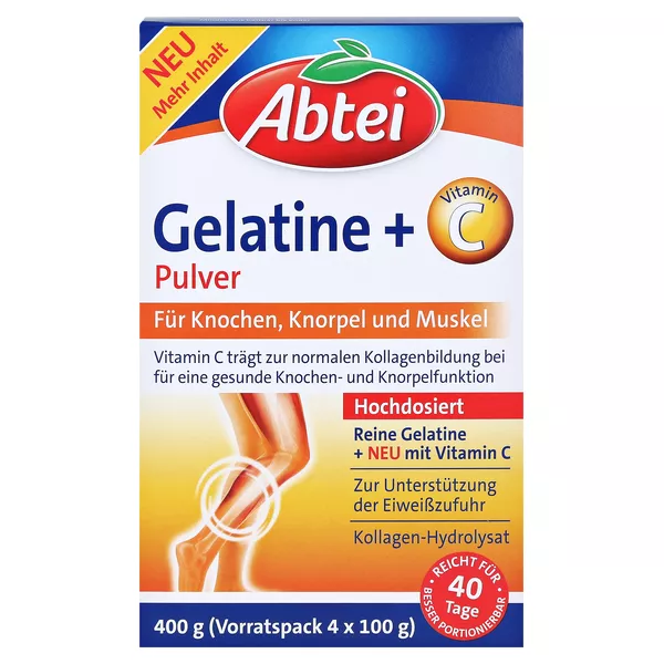 Abtei Gelatine Pulver plus Vitamin C 400 g
