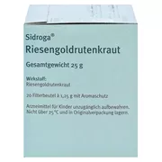 Sidroga Riesengoldrutenkraut Filterbeute 20X1,25 g