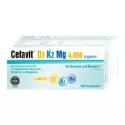 Produktabbildung: Cefavit D3 K2 Mg 4.000 I.E. Hartkapseln 100 St