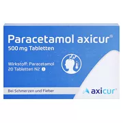 Paracetamol axicur 500 mg, 20 St.