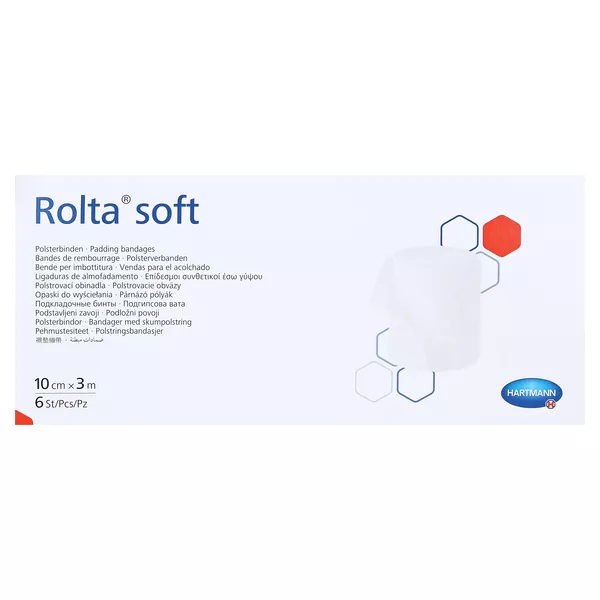 Rolta soft Synth.-wattebinde 10 cmx3 m 6 St