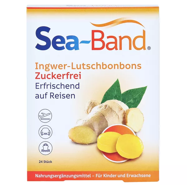Sea-band Ingwer-lutschbonbons Zuckerfrei 24 St