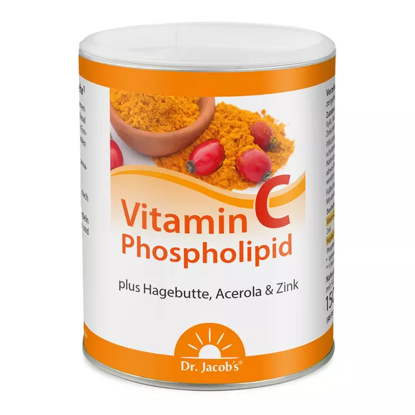 Dr. Jacob's Vitamin-C-Phospholipid Hagebutte Acerola Pulver 150 g