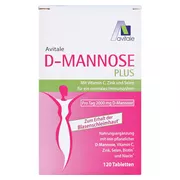 D-Mannose Plus 2000mg Tabletten mit Vitaminen und Mineralstoffen 120 St