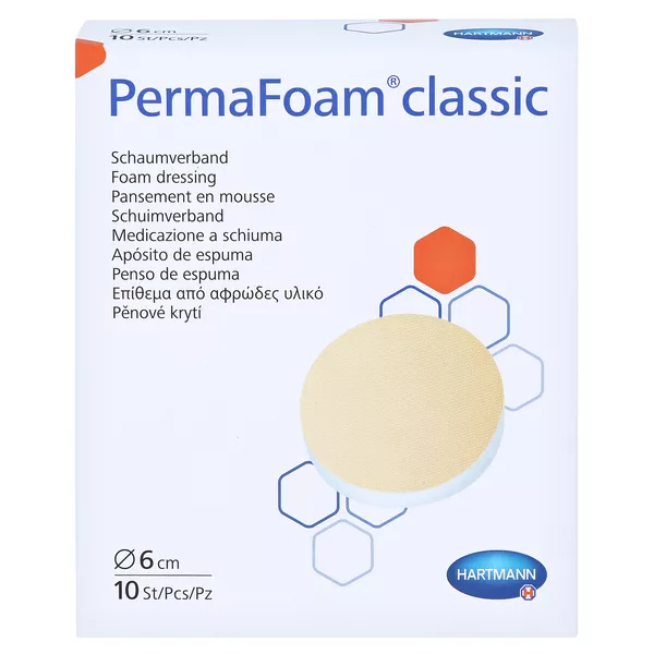 Permafoam Classic Schaumverband rund 6 c 10 St