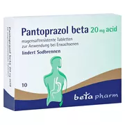 Produktabbildung: PANTOPRAZOL beta 20 mg acid