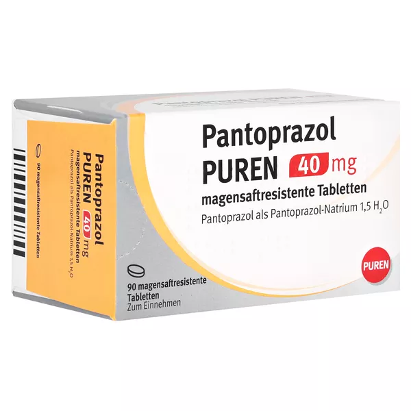 PANTOPRAZOL PUREN 40 mg magensaftres.Tabletten 90 St