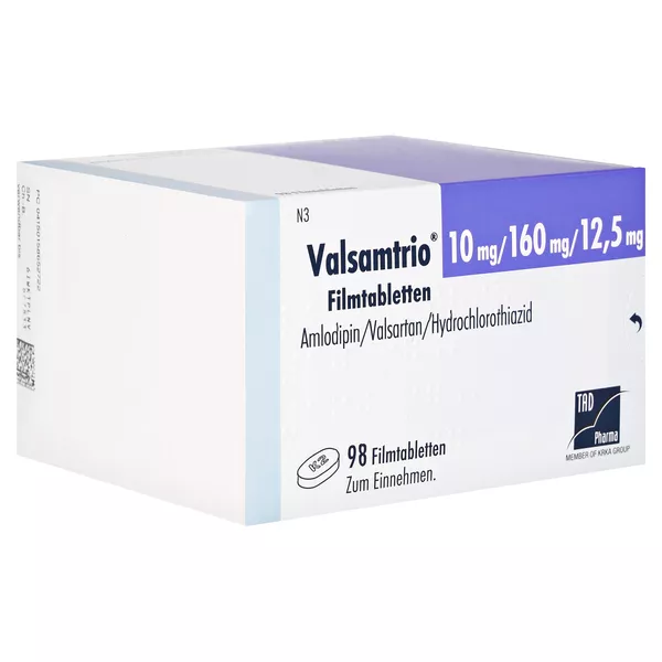 VALSAMTRIO 10 mg/160 mg/12,5 mg Filmtabletten 98 St