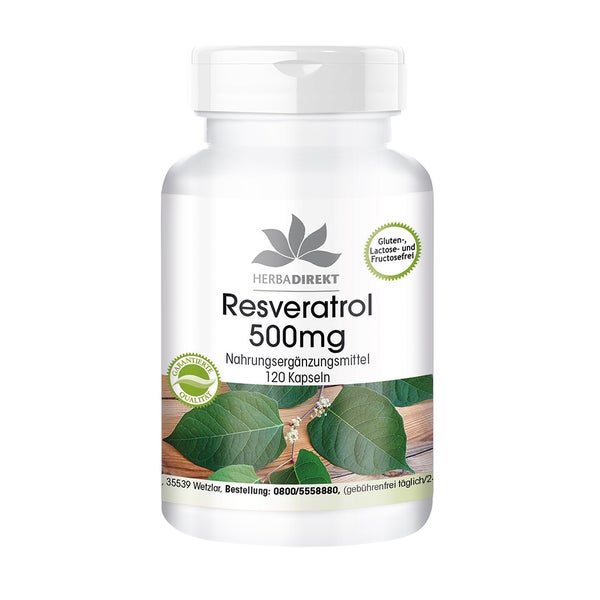 Resveratrol 500 mg Kapseln 120 St