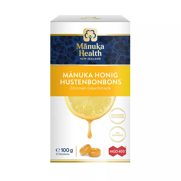 Manuka Health MGO 400+ Hustenbonbons Zitrone 100 g