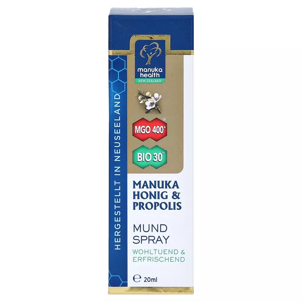 Manuka Health MGO 400+ Propolis Mundspray, 20 ml