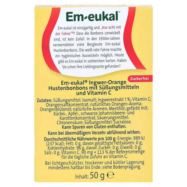 Em-eukal Ingwer-Orange MINIS 50 g