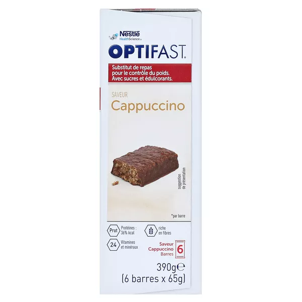 OPTIFAST Riegel Cappuccino, 6 x 65 g