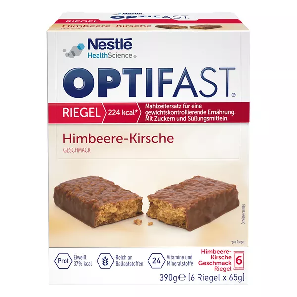 OPTIFAST Riegel Himbeere-Kirsche 6X65 g