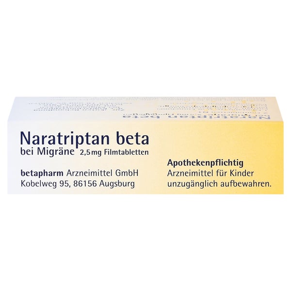 Naratriptan beta bei Migräne 2,5 mg Film 2 St