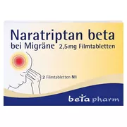 Naratriptan beta bei Migräne 2,5 mg Film 2 St