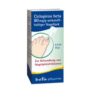 Ciclopirox beta 80 mg/g wirkstoffhalt.Na 6,6 ml