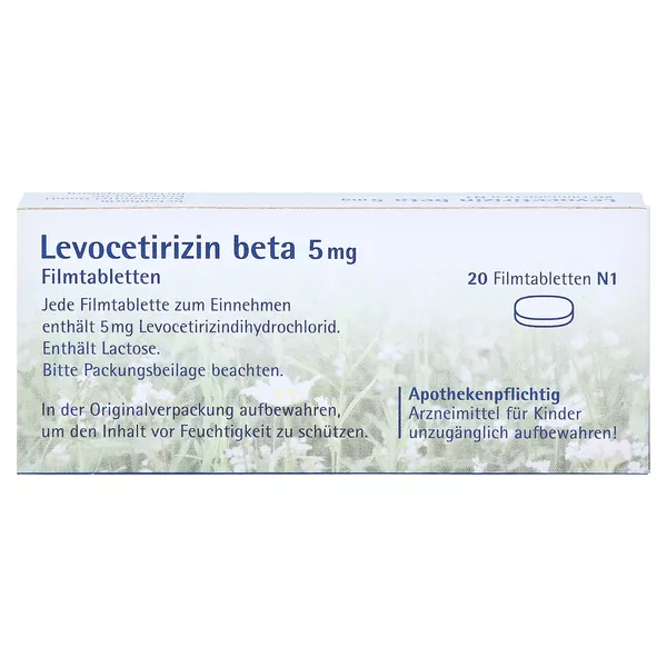 Levocetirizin beta 5 mg 20 St
