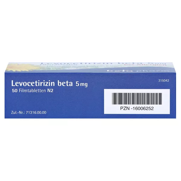 Levocetirizin beta 5 mg 50 St